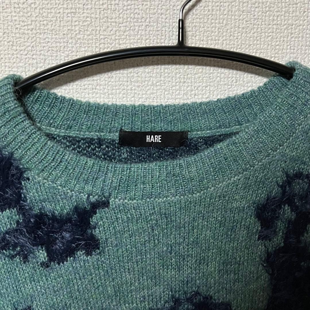 【HARE】メランジシャギーフラワープルオーバーニット — image 3