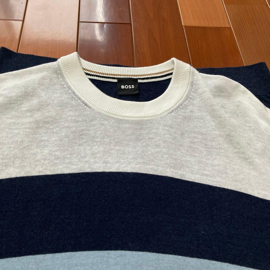 【美品】BOSS ★メンズ★半袖ニット ☆セーター ★マルチカラー★ＬＬサイズ — image 4