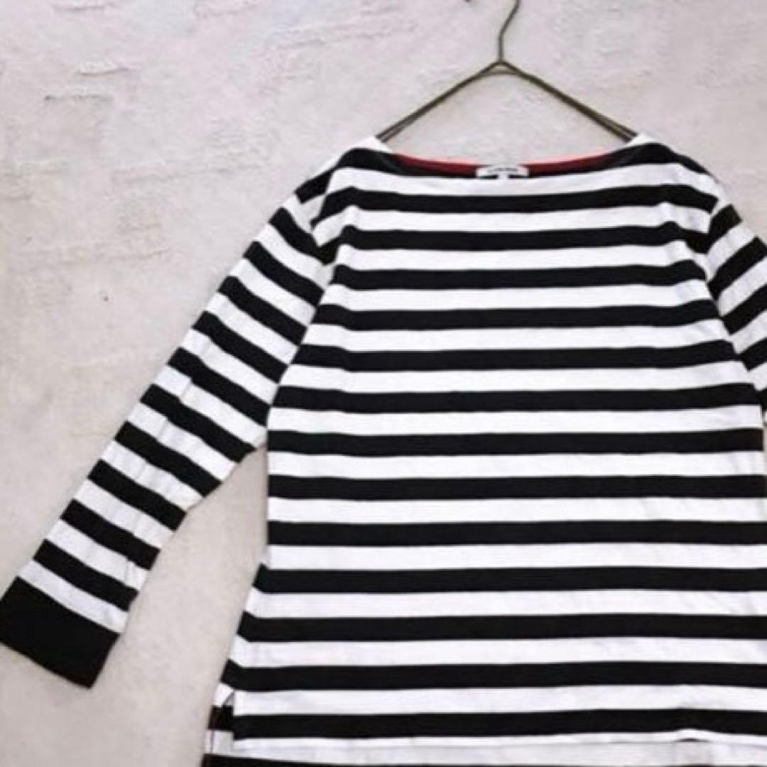 即決可能 グローバルワーク カットソー Tシャツ M ボーダー 長袖 綿 — image 3
