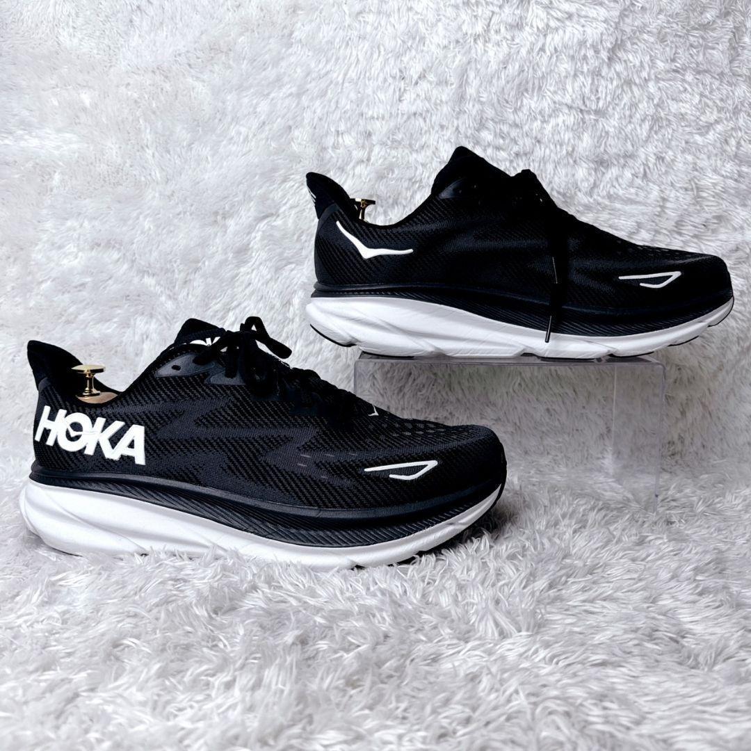 【未使用級✨】HOKA ONE ONE クリフトン9 黒/白 希少サイズ 30 — image 3