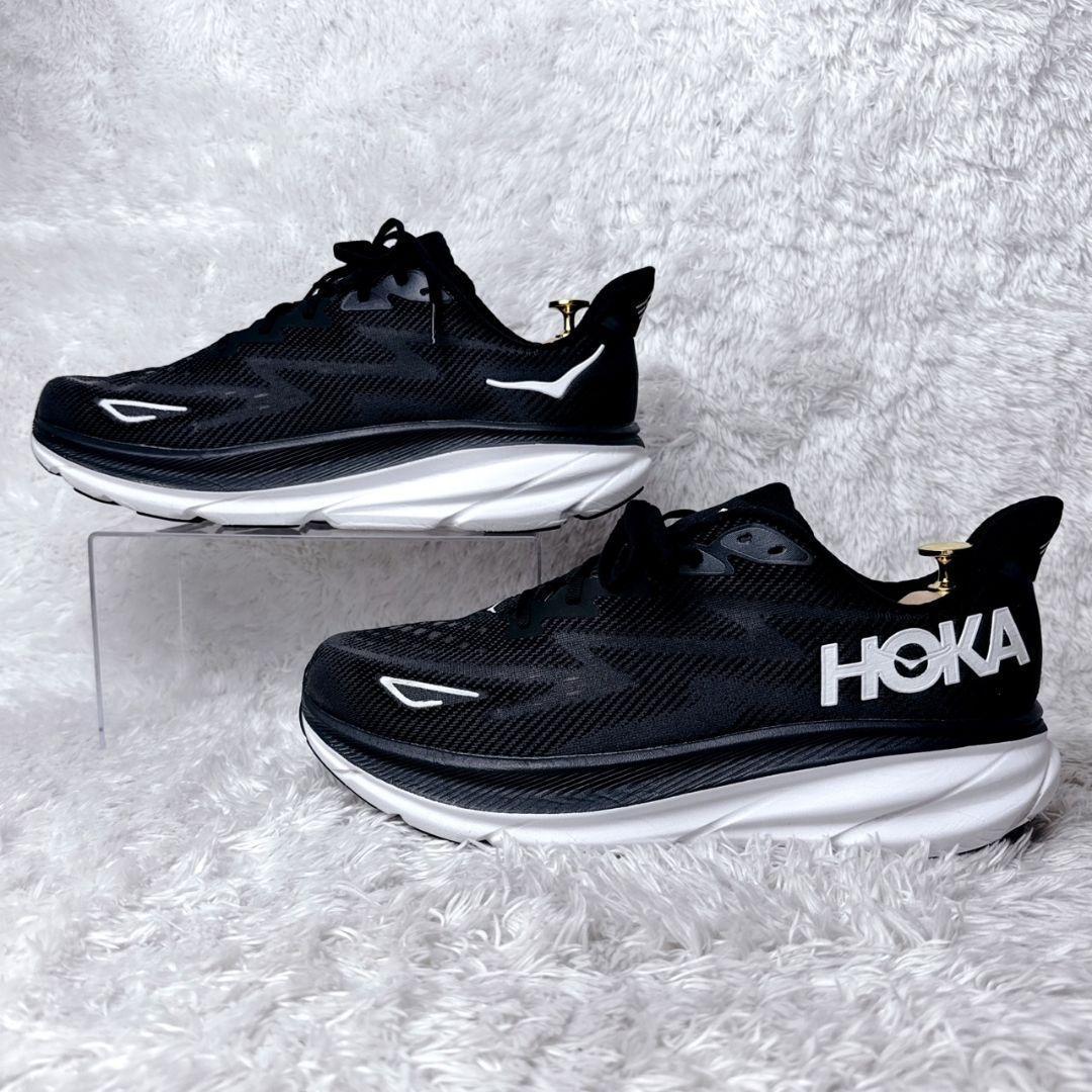 【未使用級✨】HOKA ONE ONE クリフトン9 黒/白 希少サイズ 30 — image 4