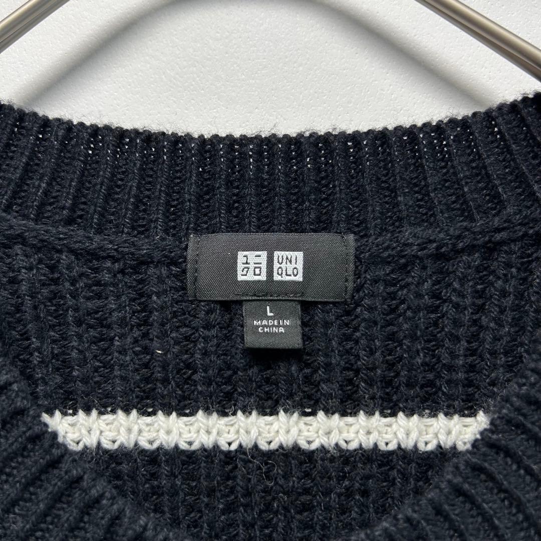 【UNIQLO】メンズ ニット ボーダー カジュアル シンプル 1117 — image 4