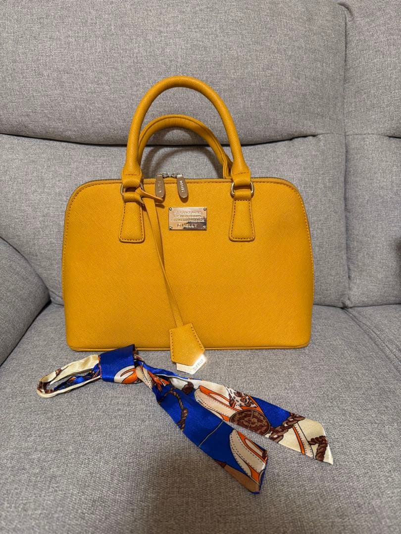 D.KELLY 2wayバッグ イエロー スカーフ付き — image 2