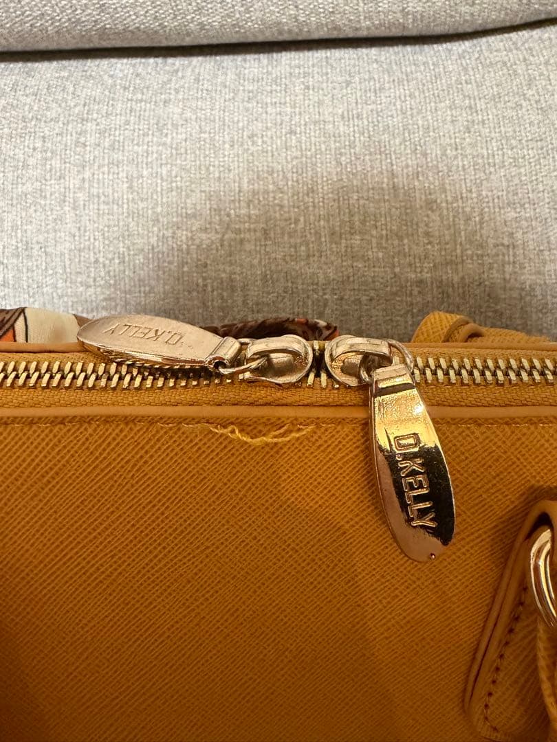 D.KELLY 2wayバッグ イエロー スカーフ付き — image 5