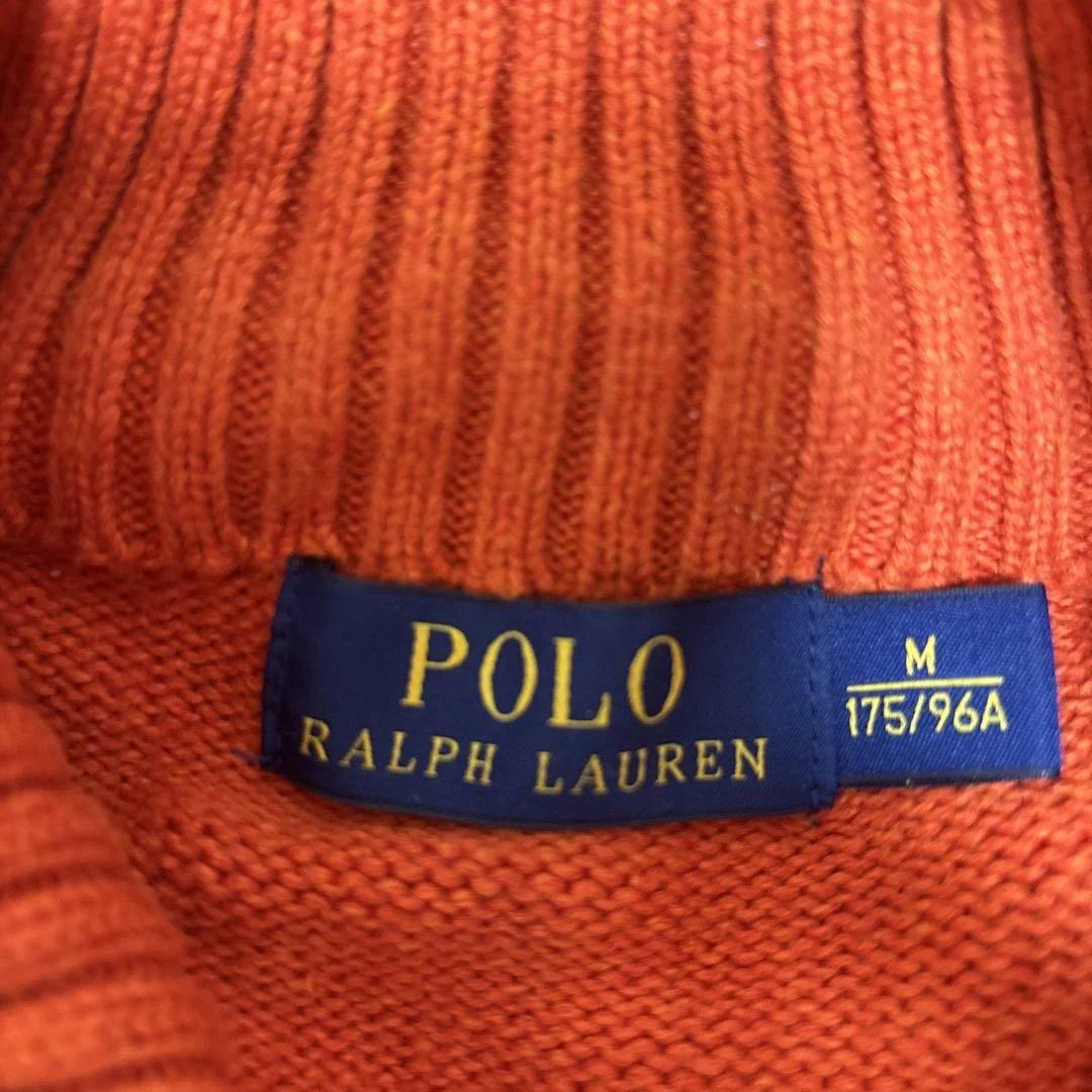 Polo Ralph Lauren ハーフジップ ニット オレンジ M — image 3