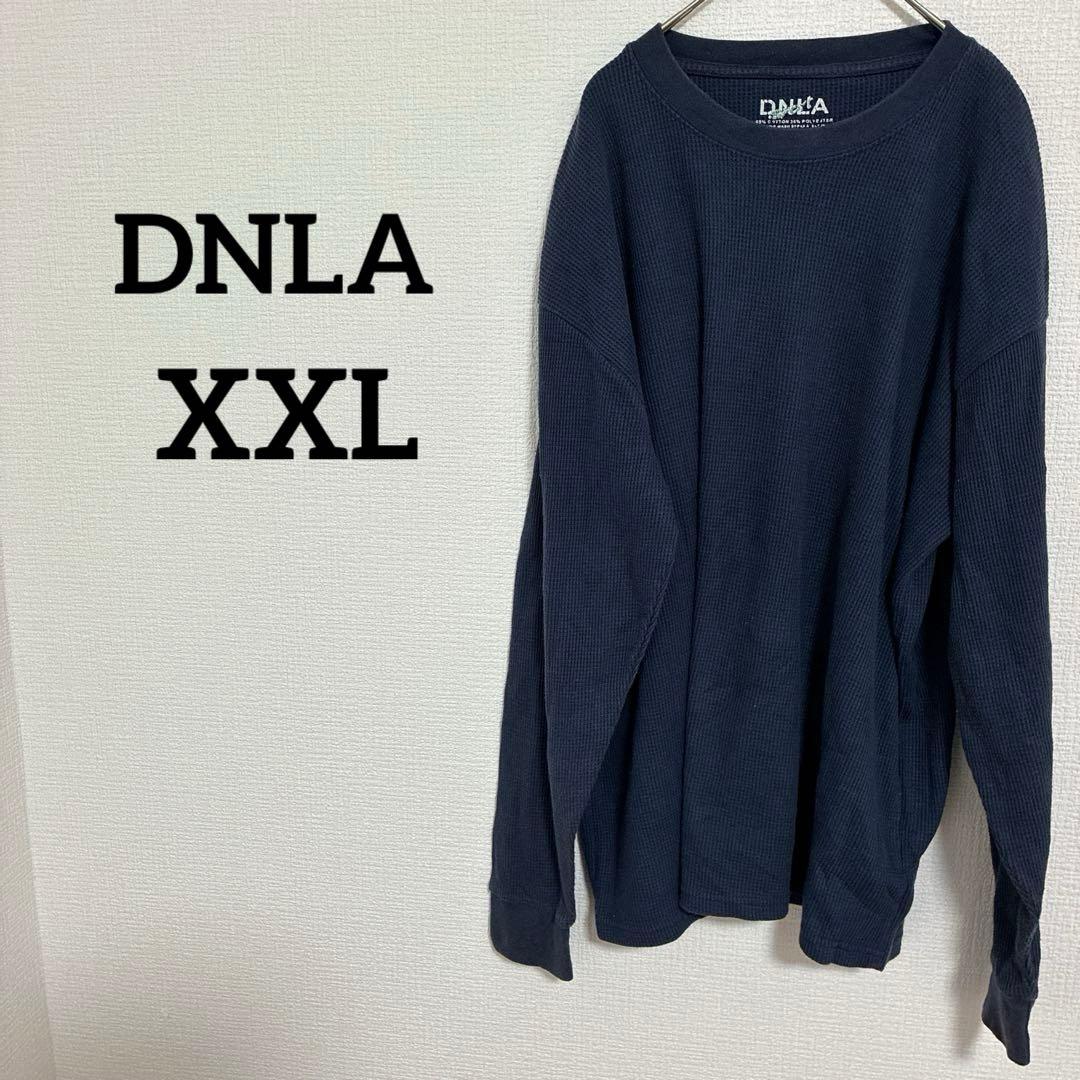 DNLA 【XXL】ネイビー 長袖Tシャツ ワッフル生地 長袖Tシャツ 紺色 — image 2