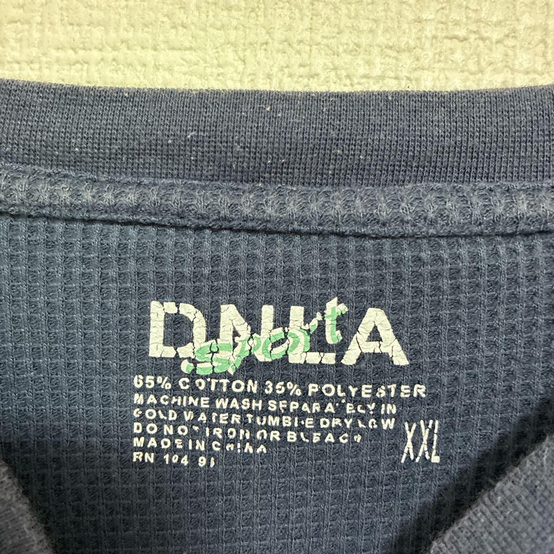 DNLA 【XXL】ネイビー 長袖Tシャツ ワッフル生地 長袖Tシャツ 紺色 — image 3