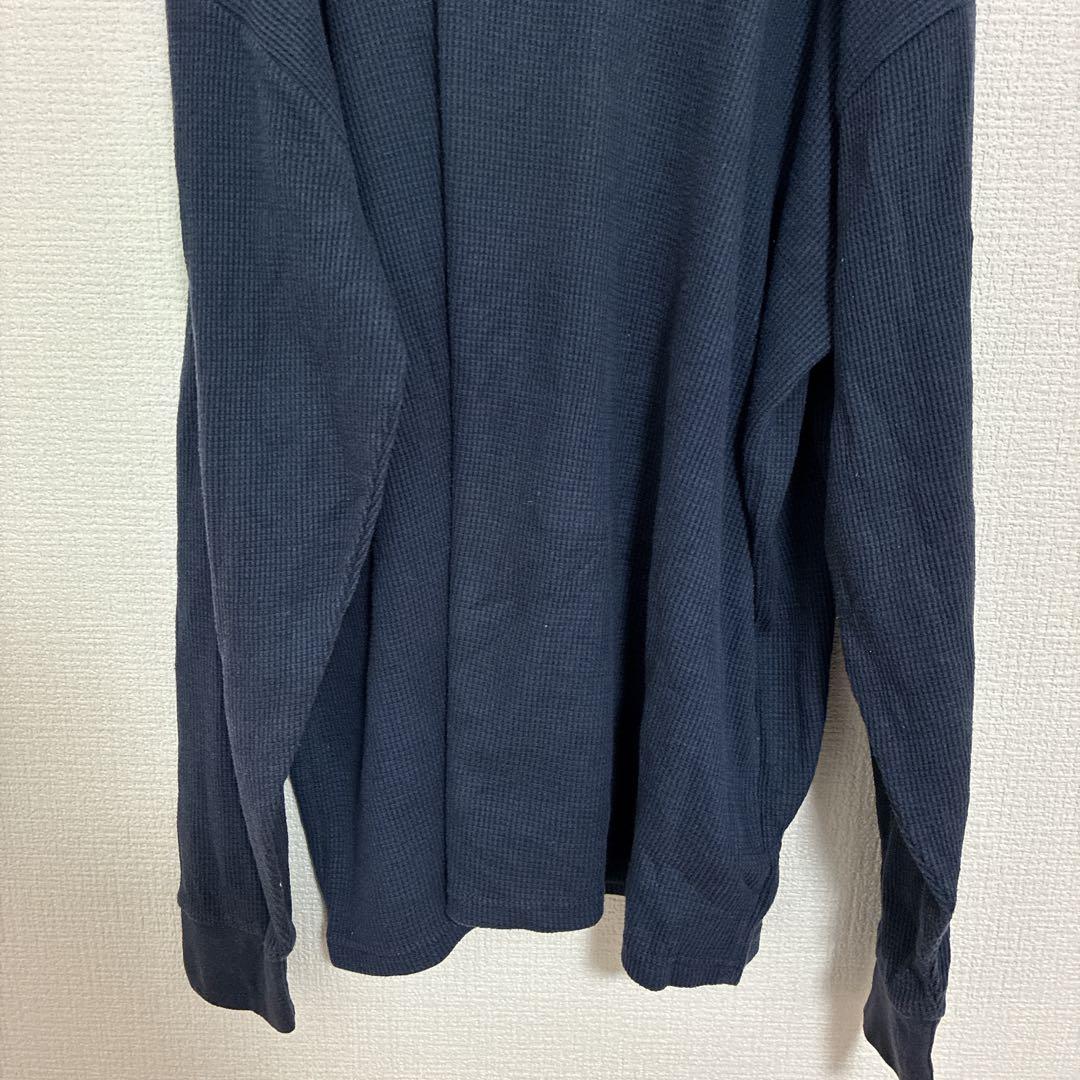 DNLA 【XXL】ネイビー 長袖Tシャツ ワッフル生地 長袖Tシャツ 紺色 — image 5