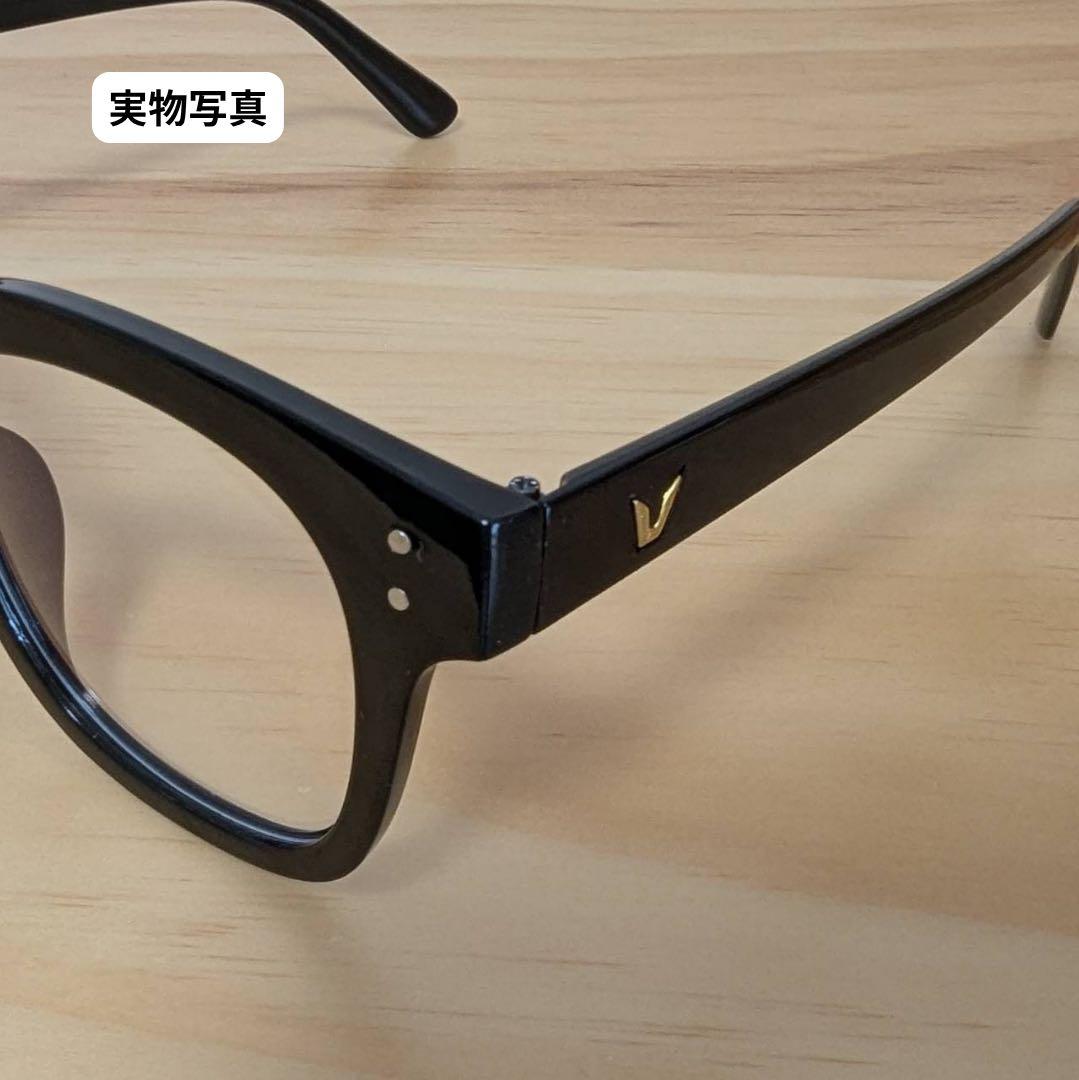 ブルーライトカット メガネ 黒 PCメガネ 伊達メガネ 軽量 おしゃれ 男女兼用 — image 4
