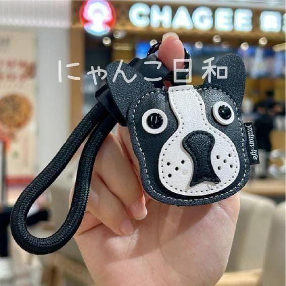 フレンチブルドッグ ボストンテリア PUレザー キーホルダー バッグチャーム — image 4