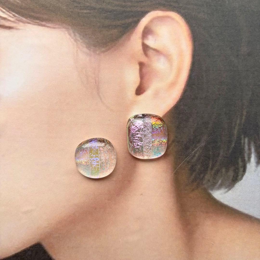 ガラス ピアス イヤリング — image 2