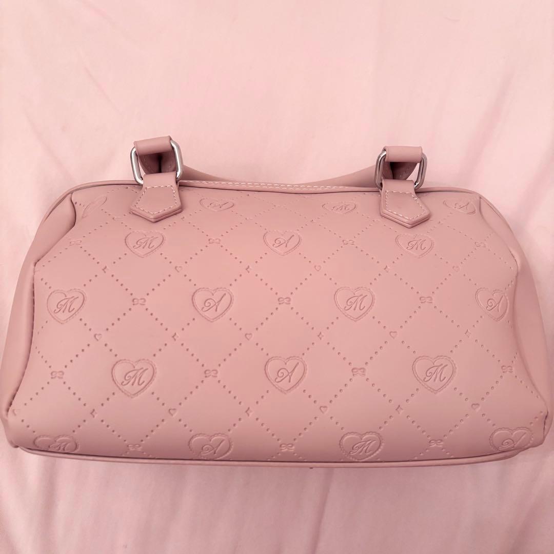 しまむら 眞白ありす モノグラム 痛バッグ ピンク — image 2