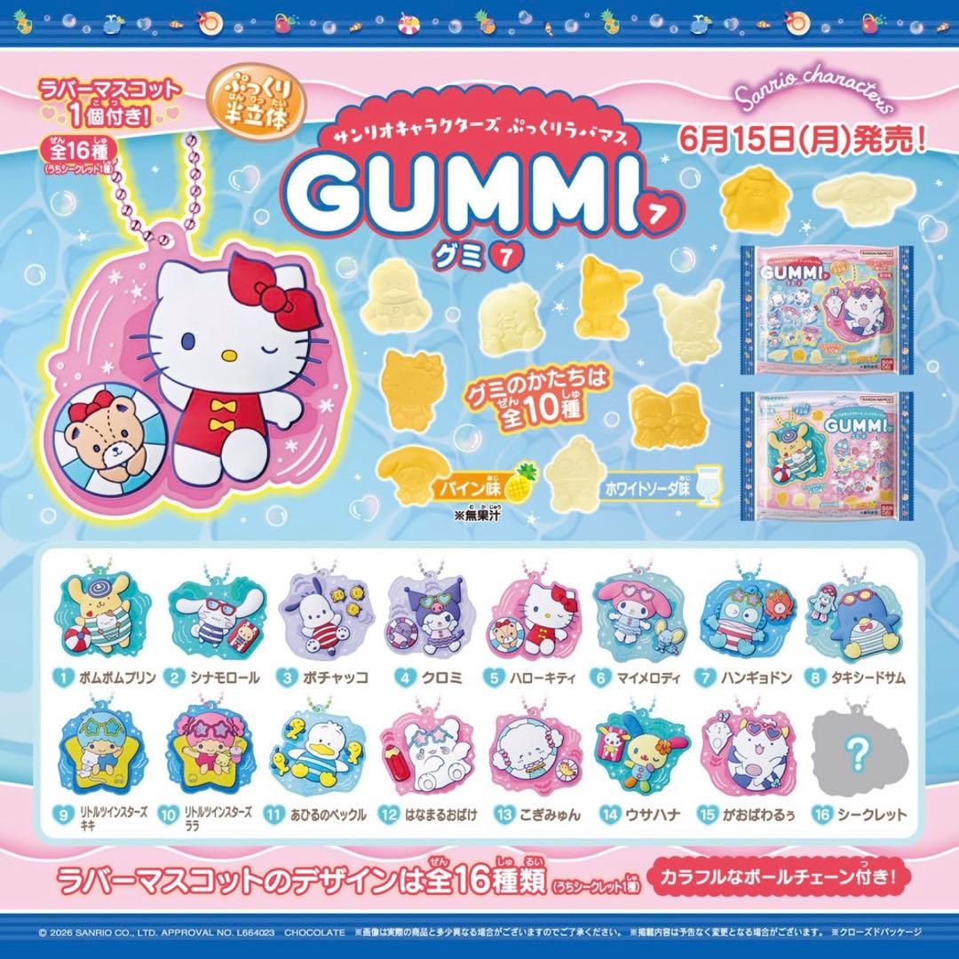 【キティ】ぷっくりラバマス キーホルダー — image 2