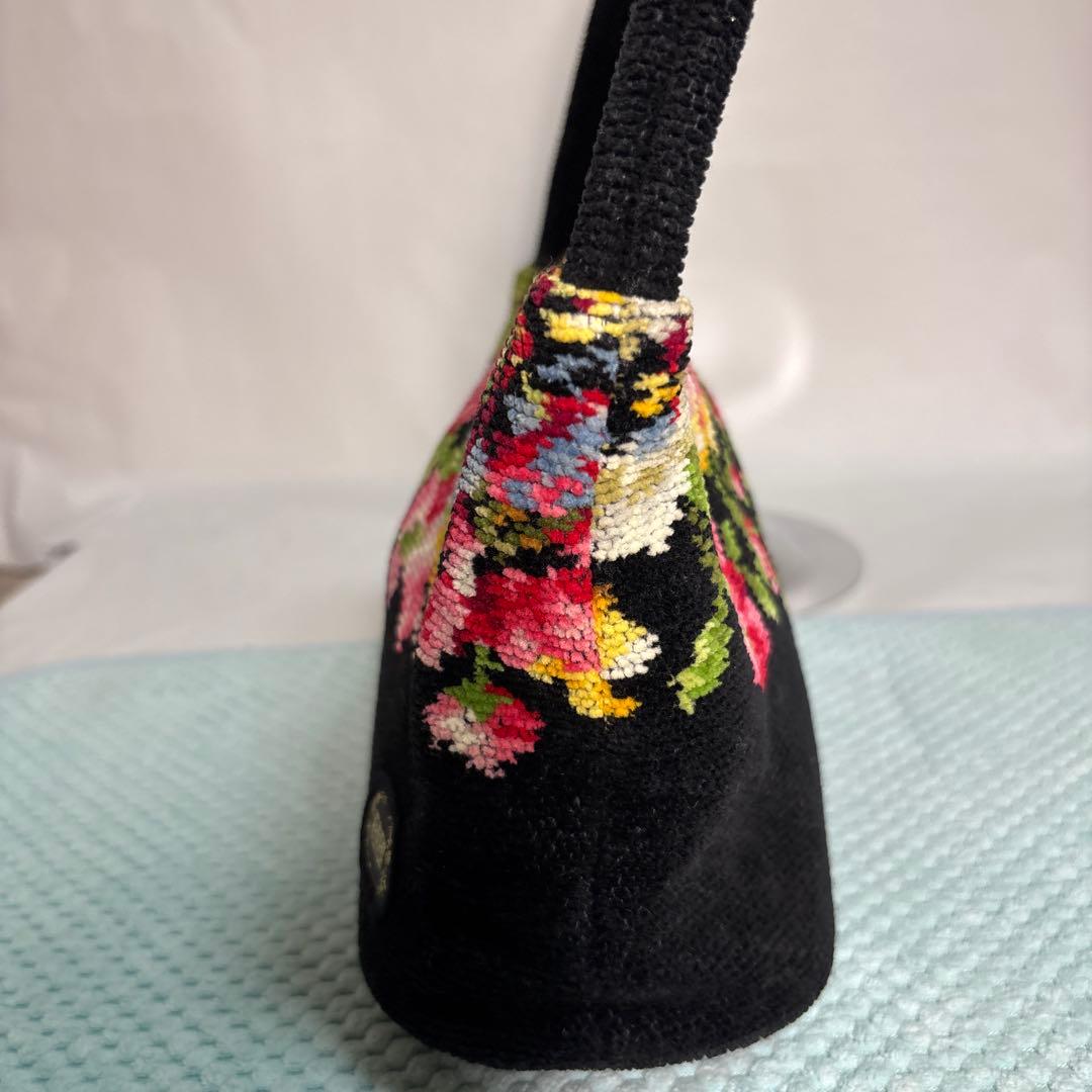 FEILER フラワー刺繍 ハンドバッグ — image 3