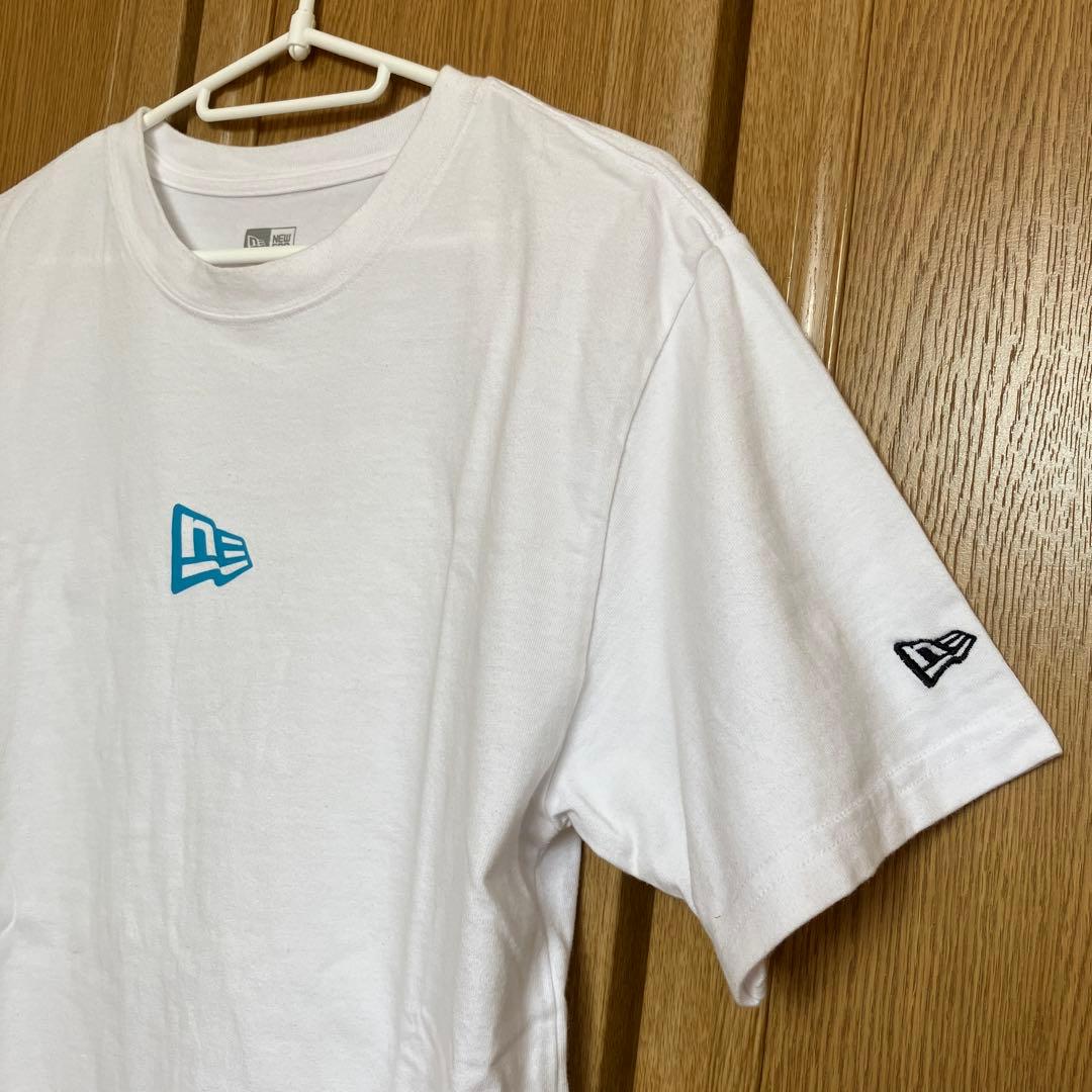 NEW ERA 半袖Tシャツ メンズM ホワイト ワンポイントロゴ — image 3