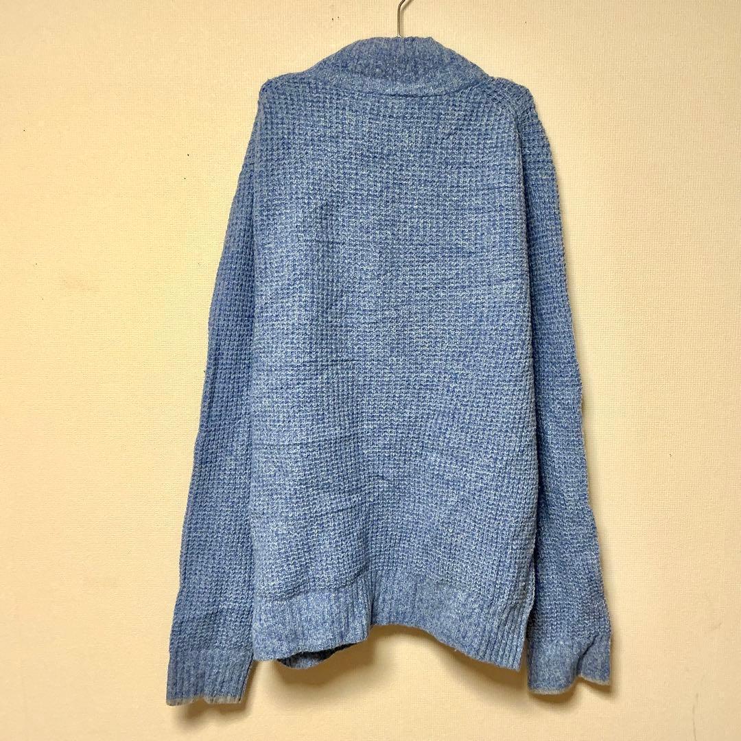 23区 HOMME ニット セーター ハーフボタン ブルー系 サイズ48 — image 2