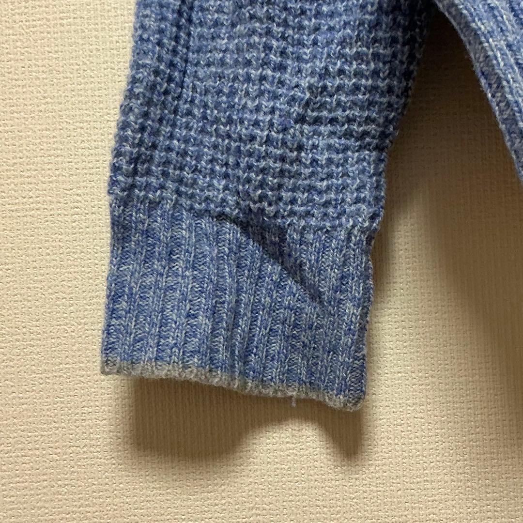 23区 HOMME ニット セーター ハーフボタン ブルー系 サイズ48 — image 5