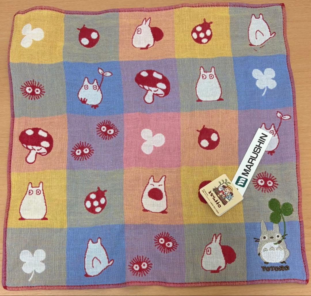 【新品】ジブリ刺繍入りハンカチ4枚セット — image 2