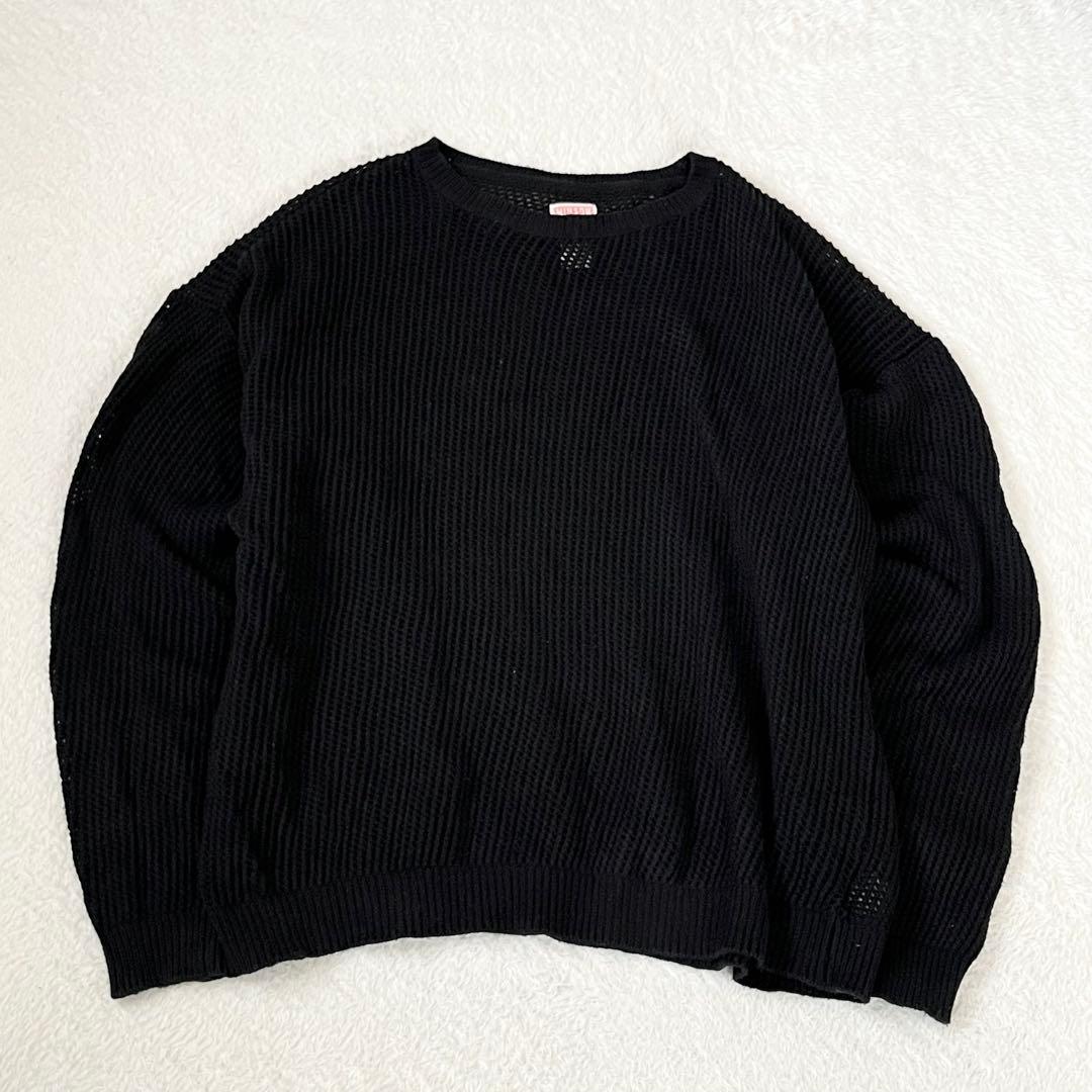 【ヒンソン】メッシュクルーネックニット リラックスフィット 長袖 カジュアル M — image 2