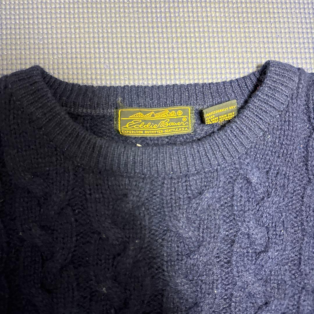 Eddie Bauer 90年代ウール　ケーブルニット — image 2