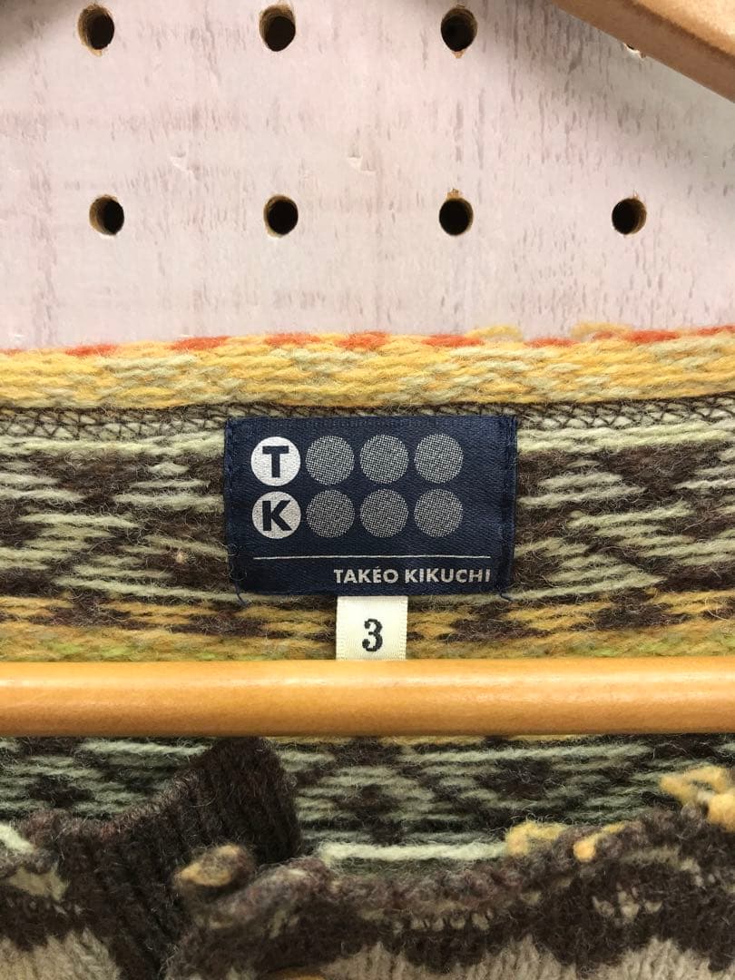 00’s 古着 TAKEO KIKUCHI エスニック柄 ニット セーター — image 2