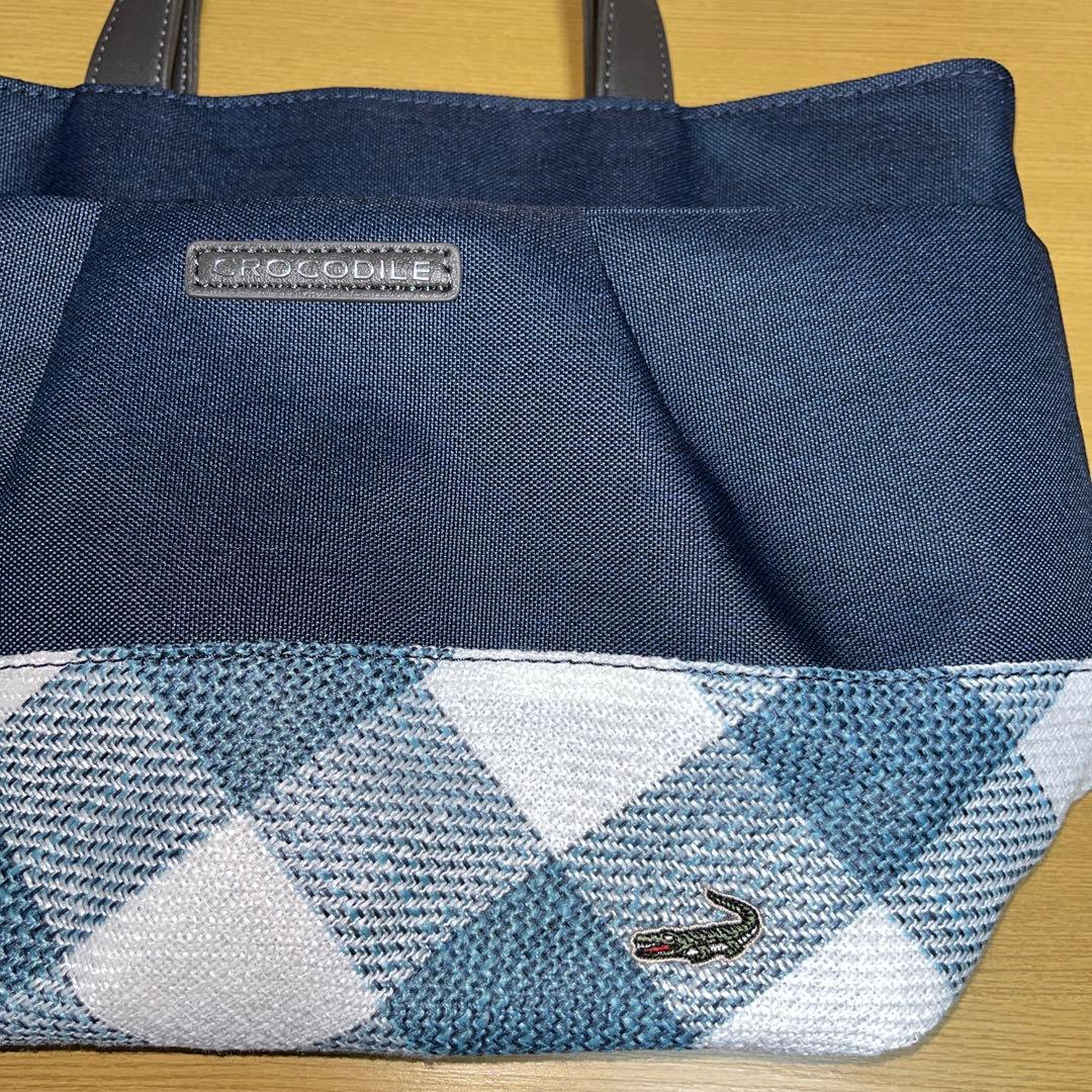 CROCODILE クロコダイル　ミニトートバッグ ネイビー — image 2