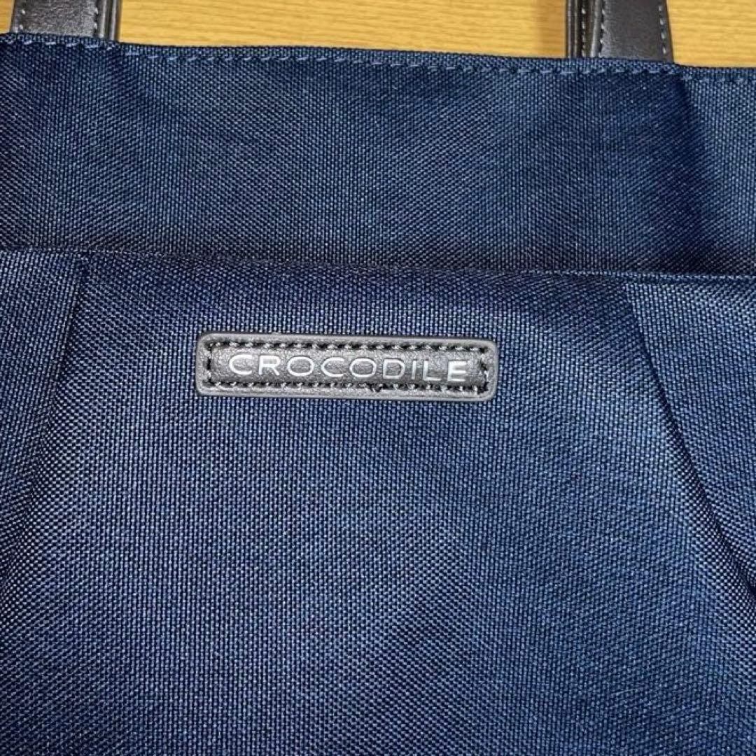 CROCODILE クロコダイル　ミニトートバッグ ネイビー — image 3