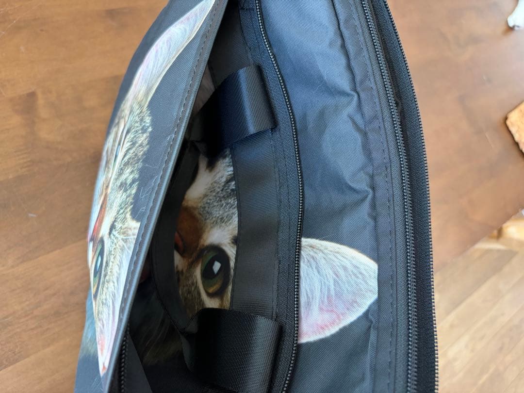 猫デザイン ナイロンハンドバッグ — image 2
