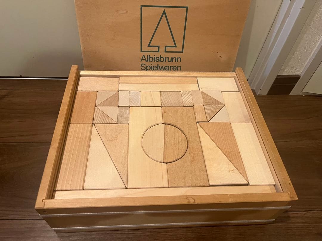 Albisbrunn アルビスブラン　木製積み木セット 50ピース　木箱入り — image 2