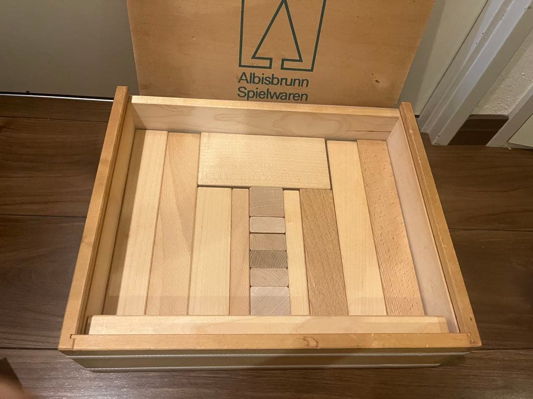 Albisbrunn アルビスブラン　木製積み木セット 50ピース　木箱入り — image 3