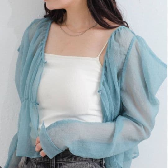 最安値！定価6490円、新品未開封、Kastane、パワショルトップス、サイズF — image 3