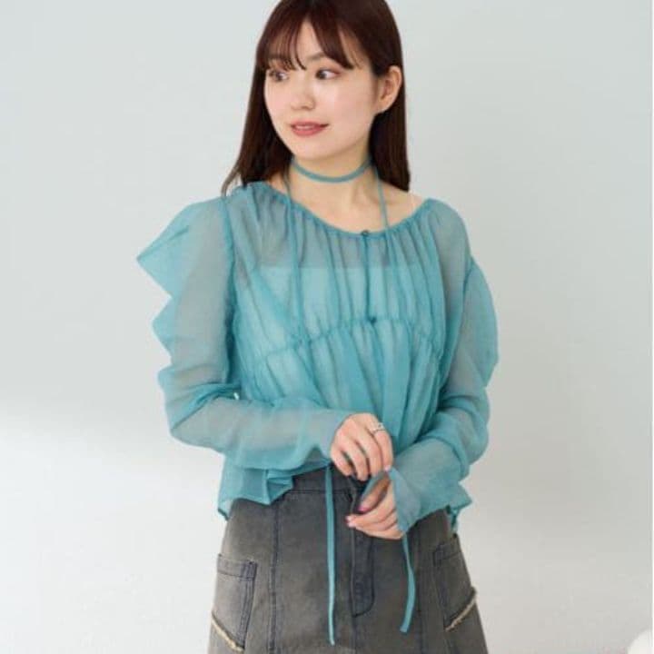 最安値！定価6490円、新品未開封、Kastane、パワショルトップス、サイズF — image 4