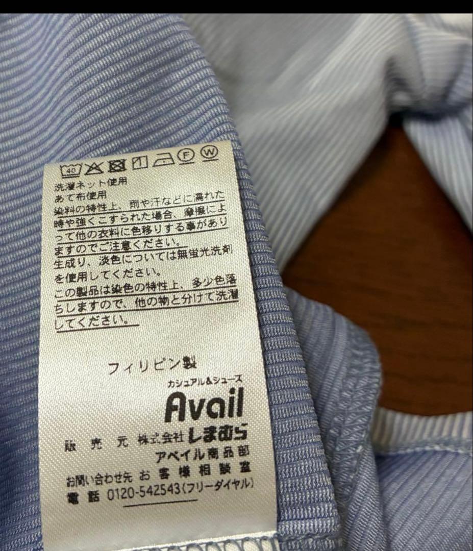 新品未使用⭐️半袖 ブラウス ストライプ Lサイズ — image 4