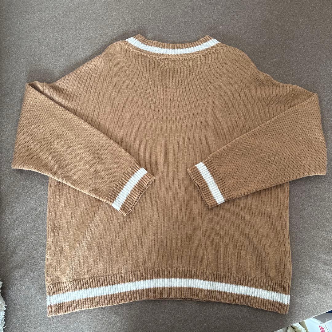 KANGOL ブラウン Vネック ニット — image 3