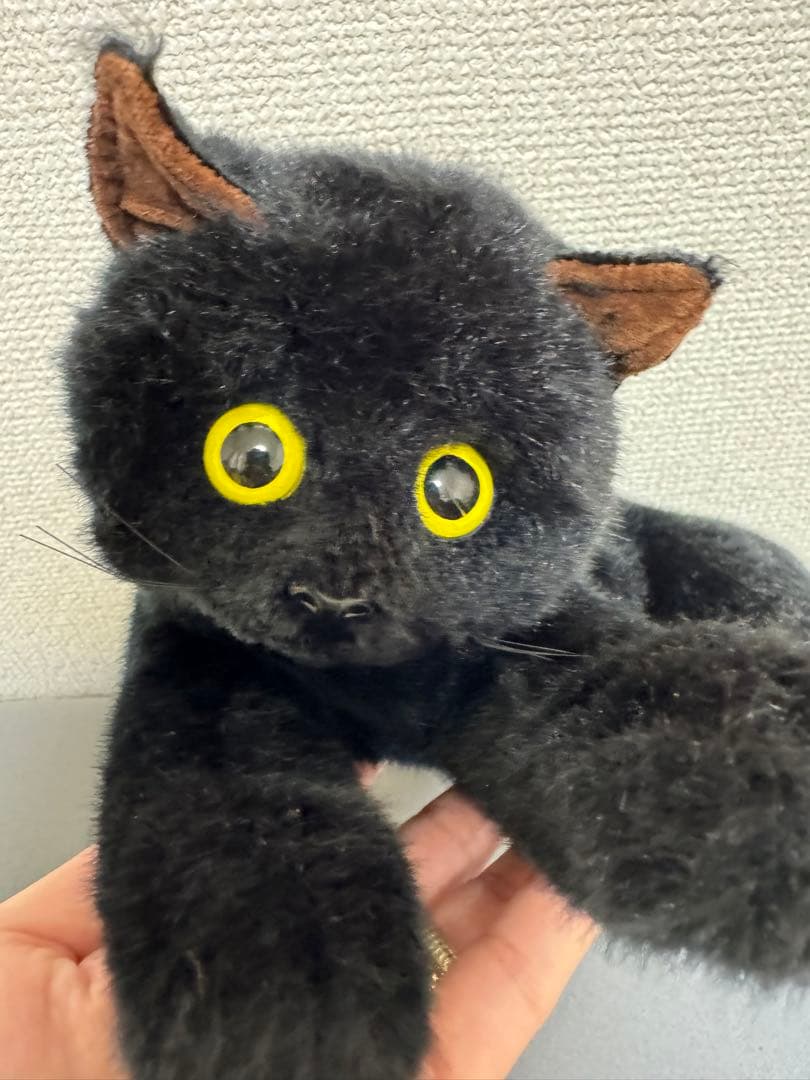 童心　DOUSIN 黒猫ぬいぐるみ　日本製 — image 2