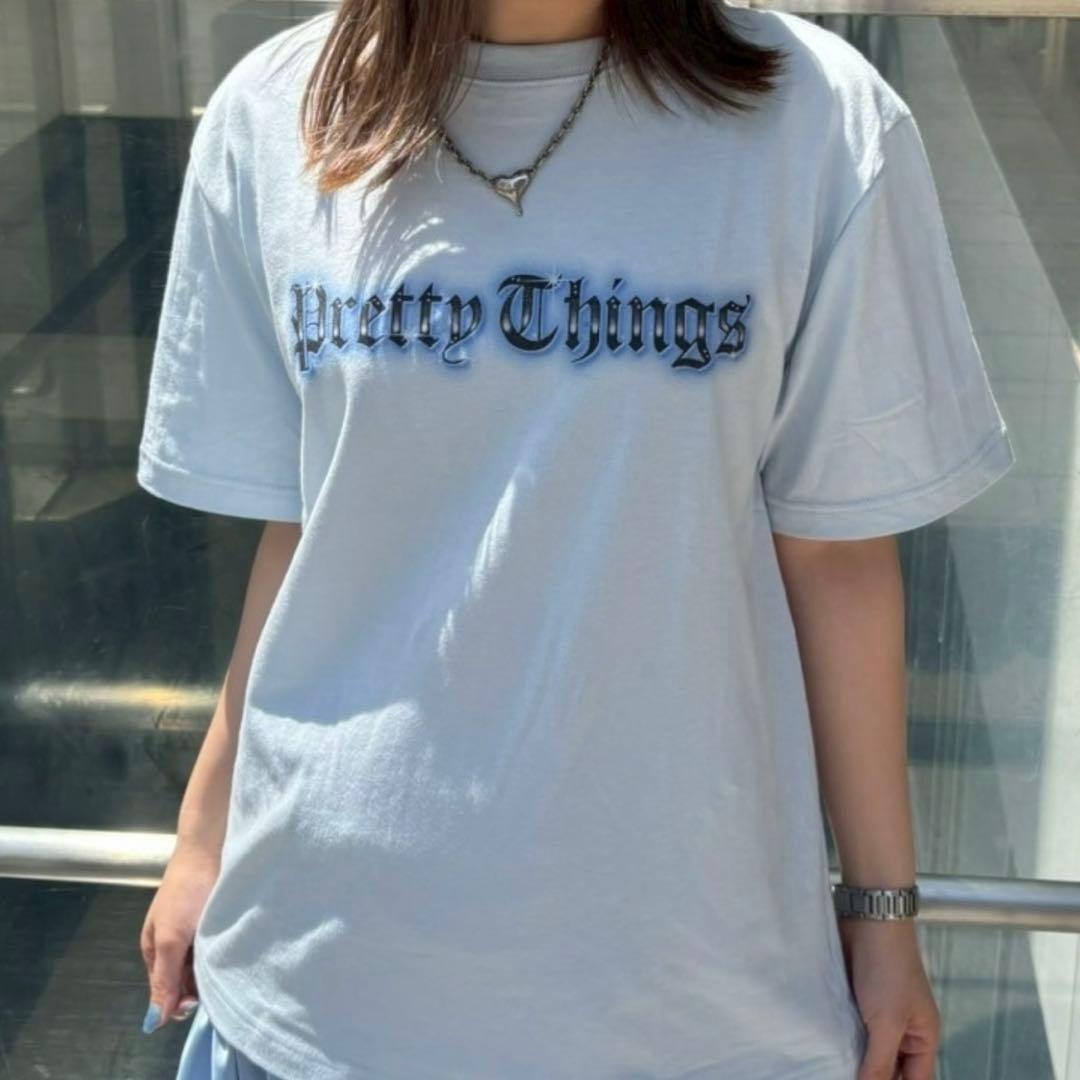 【完売品】キャンディストリッパー 半袖Tシャツ 水色 青 黒 ユニセックス — image 2