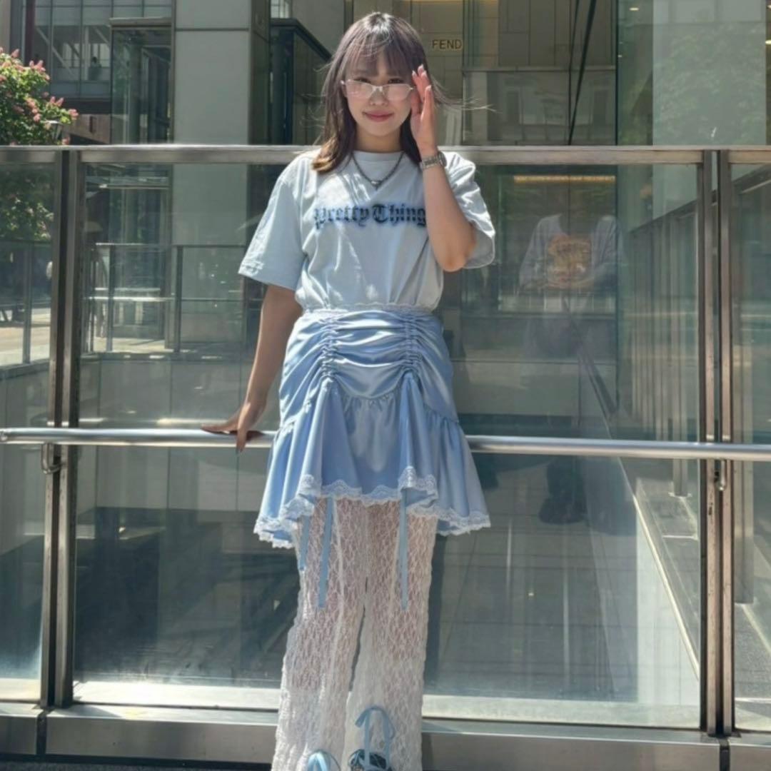 【完売品】キャンディストリッパー 半袖Tシャツ 水色 青 黒 ユニセックス — image 3