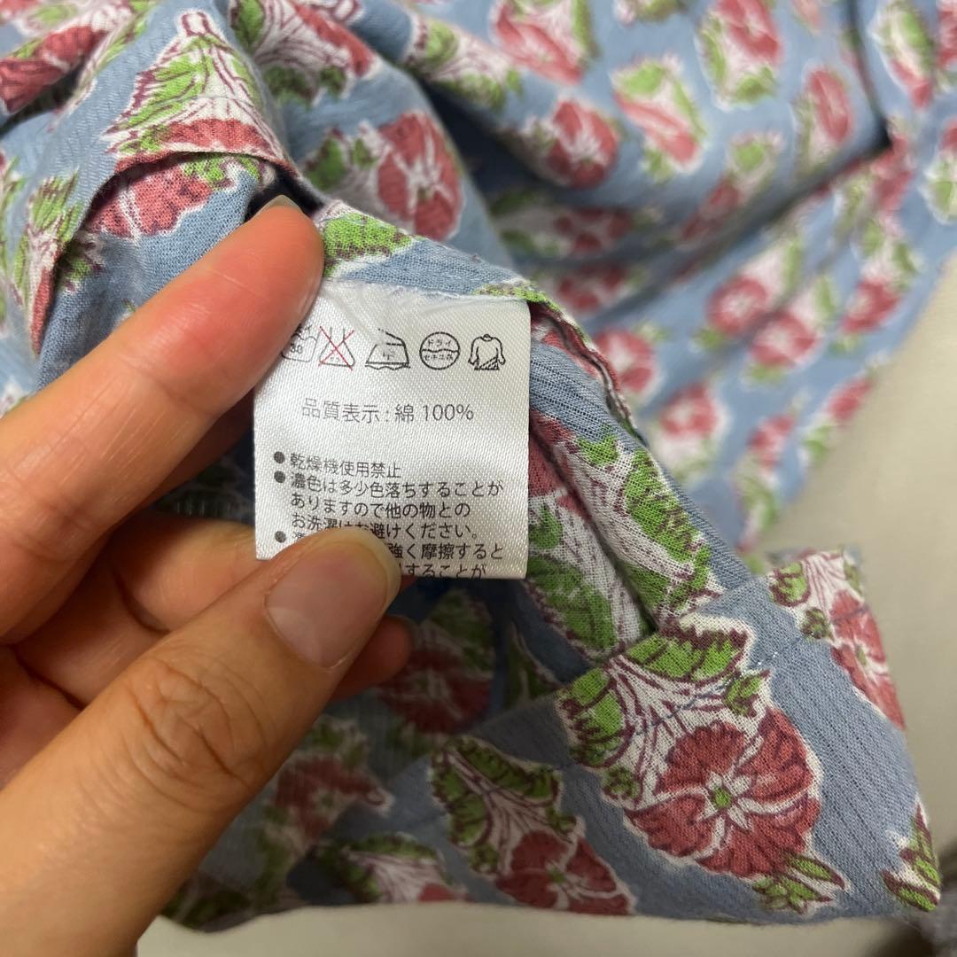BAMBOO HOUSE 五分袖 花柄 シャツ ブラウス ML レディース — image 5
