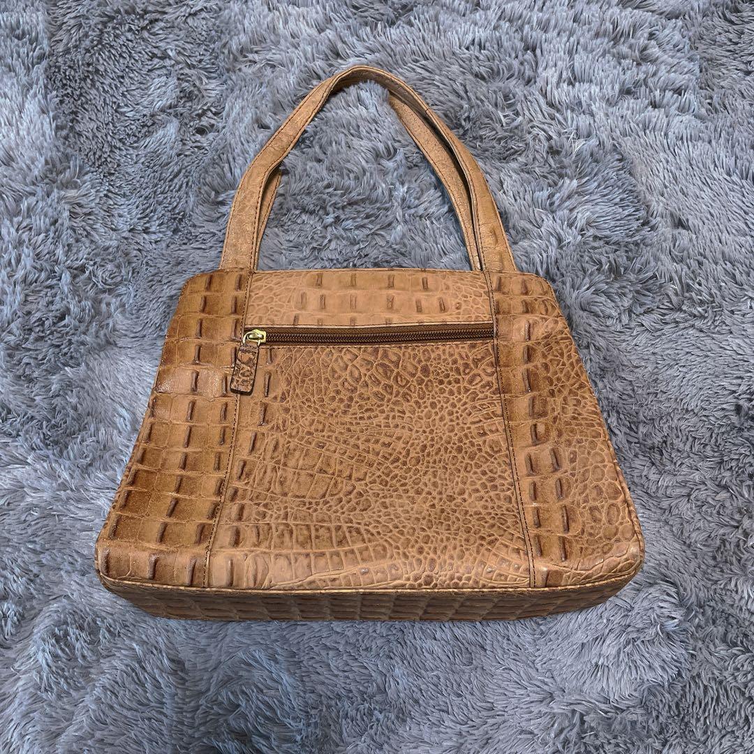 【Speranza】ハンドバッグ クロコダイル型押し ブラウン — image 2