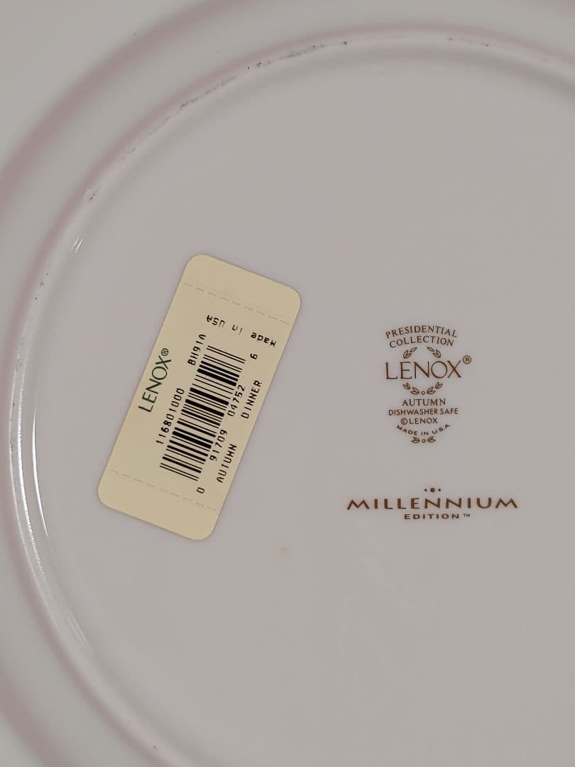 【新品未使用】LENOX レノックス　「オータム」ディナープレート — image 5