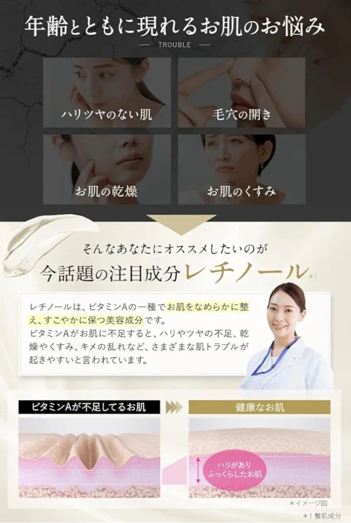 レチノーブル 純粋レチノール クリーム シカ 保湿 低刺激 国産 30g — image 3