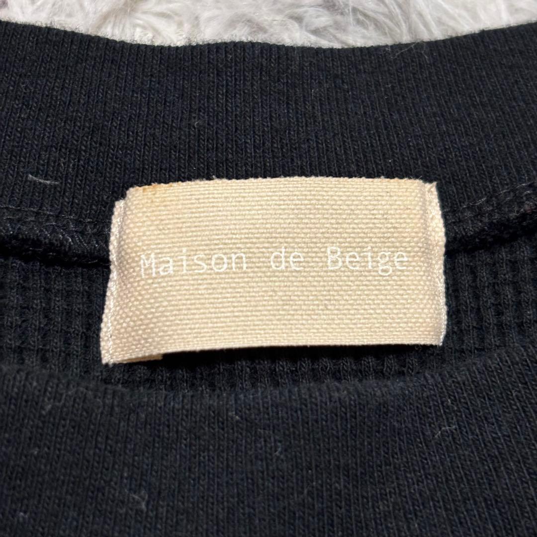 Maison de Beige 9 ノースリーブ トップス 黒 通勤 綿100% — image 2