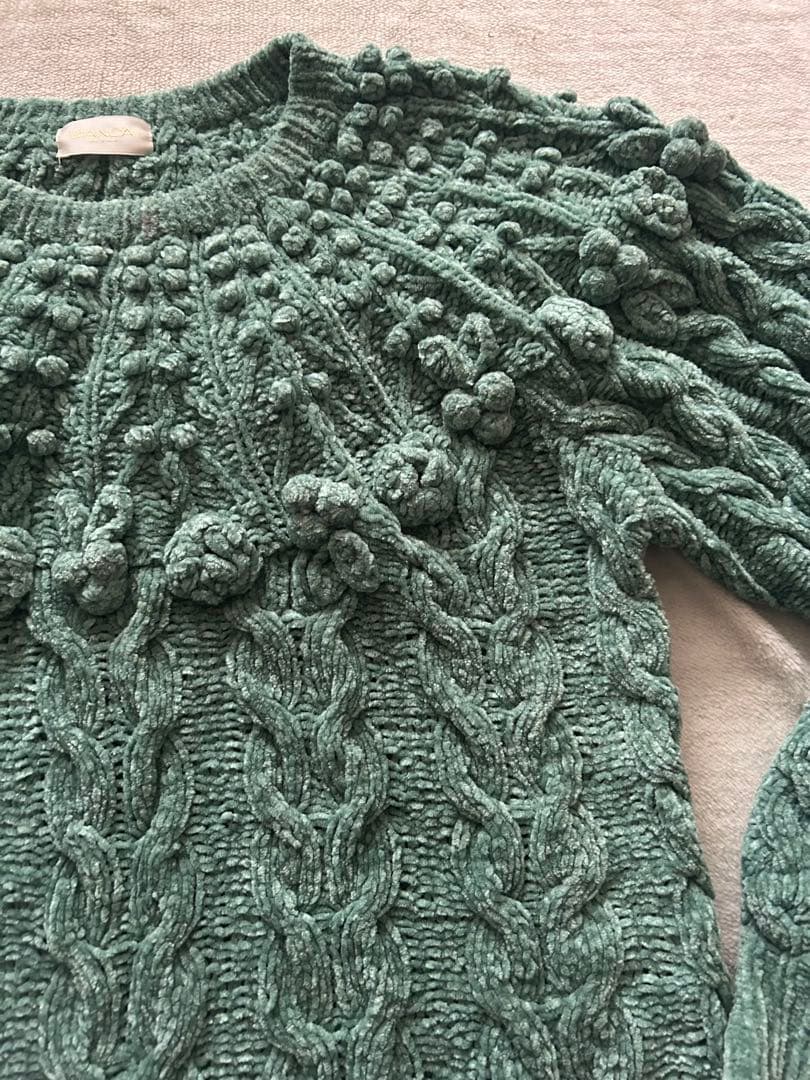 velours knit y2k エメラルドグリーン — image 3