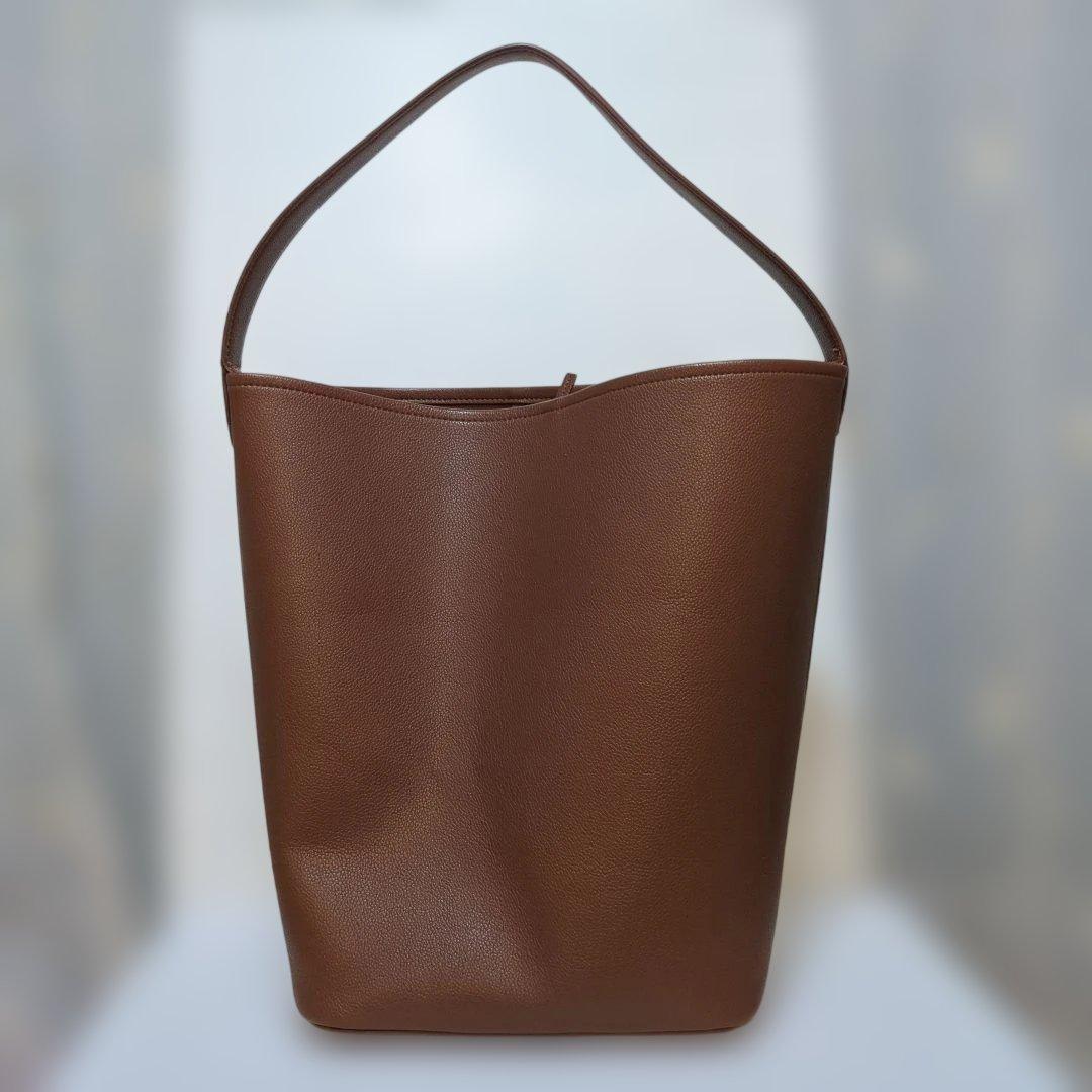 【未使用に近い】quaranciel ワンハンドルバケツトートバッグ　ブラウン — image 3