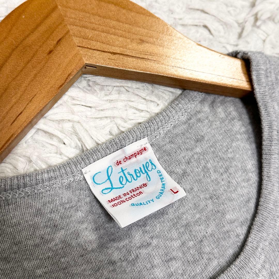 Letroyes ルトロワ コットン 薄手 ニット セーター グレー L — image 2