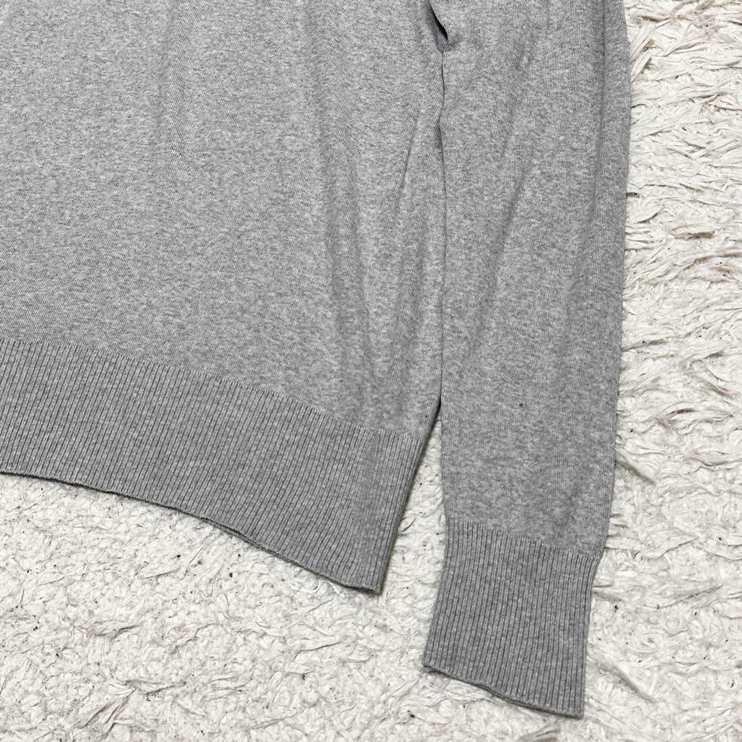 Letroyes ルトロワ コットン 薄手 ニット セーター グレー L — image 4