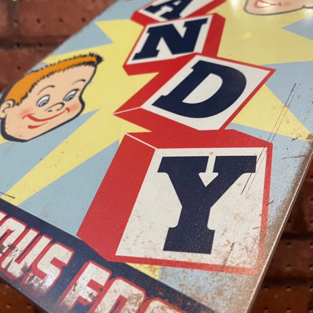 CANDY デリシャスフード 《129》ブリキ 看板 レトロ風 ☻ — image 3