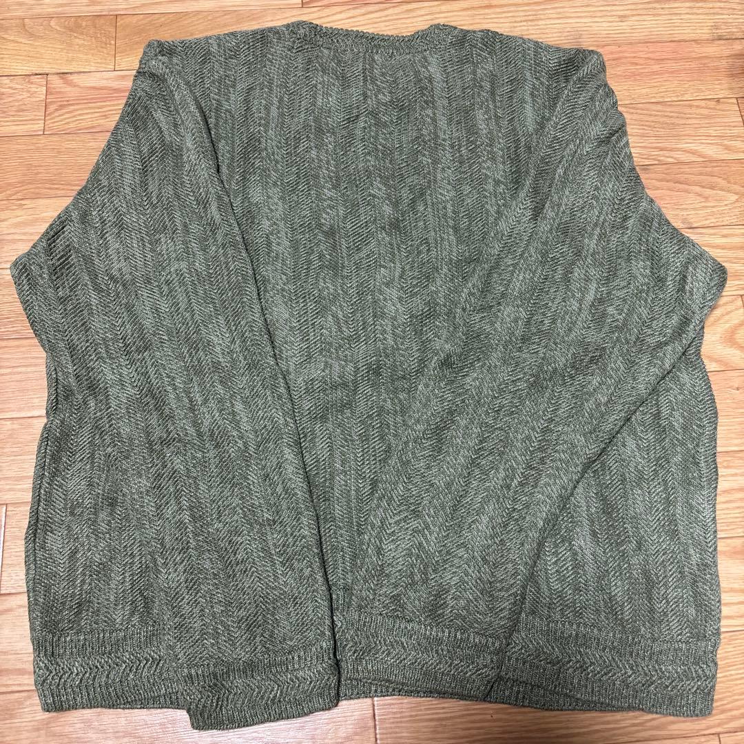 CHAPS コットンニット セーター ヘリンボーン柄 Lサイズ　ヴィンテージ — image 2
