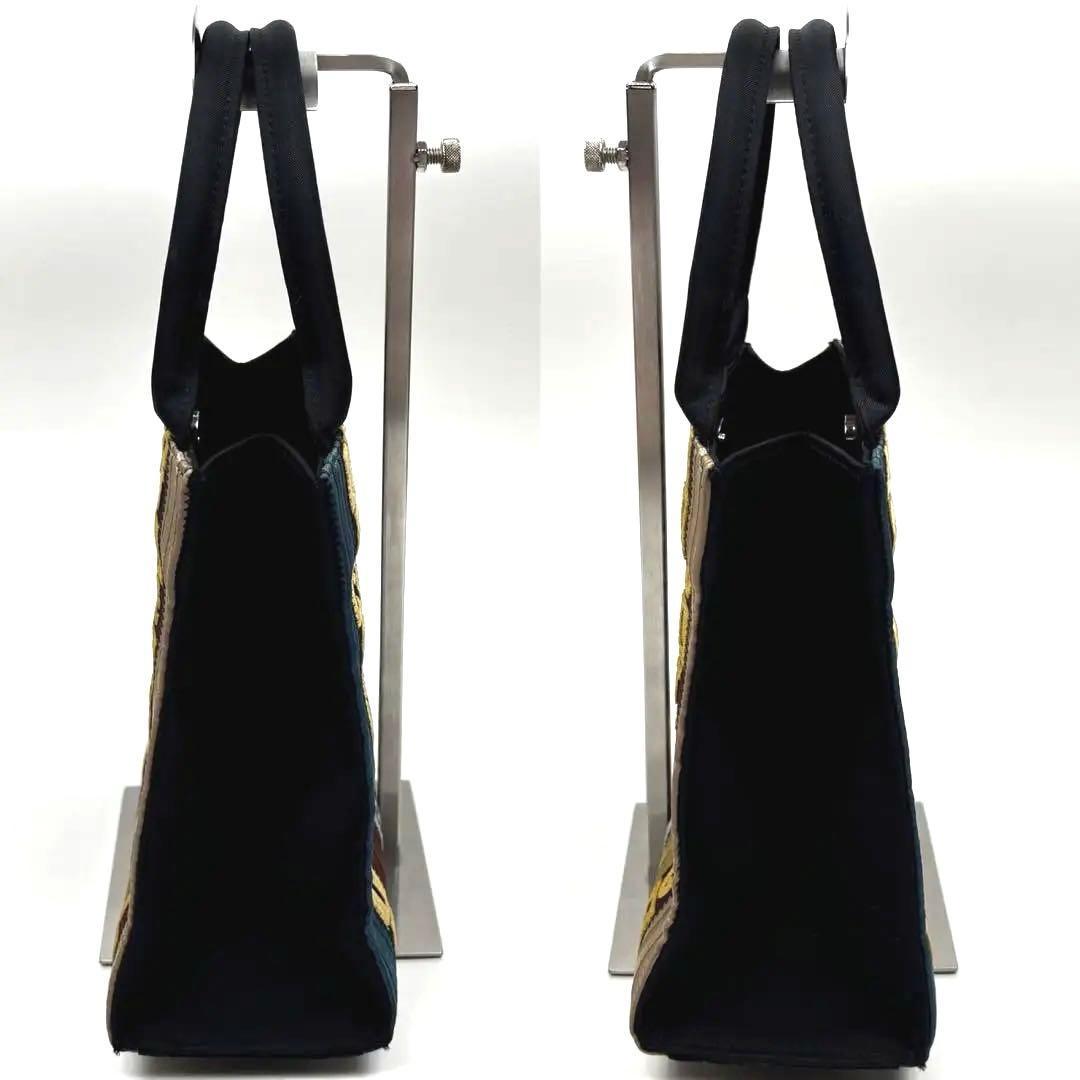 希少美品 Jean Paul GAULTIER ハンドバッグ ストライプ マルチ — image 4