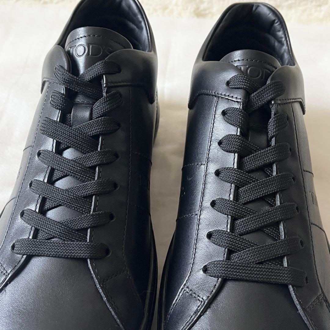 新品未使用✨　TOD's　トッズ　レザースニーカー　レースアップ　ブラック — image 4